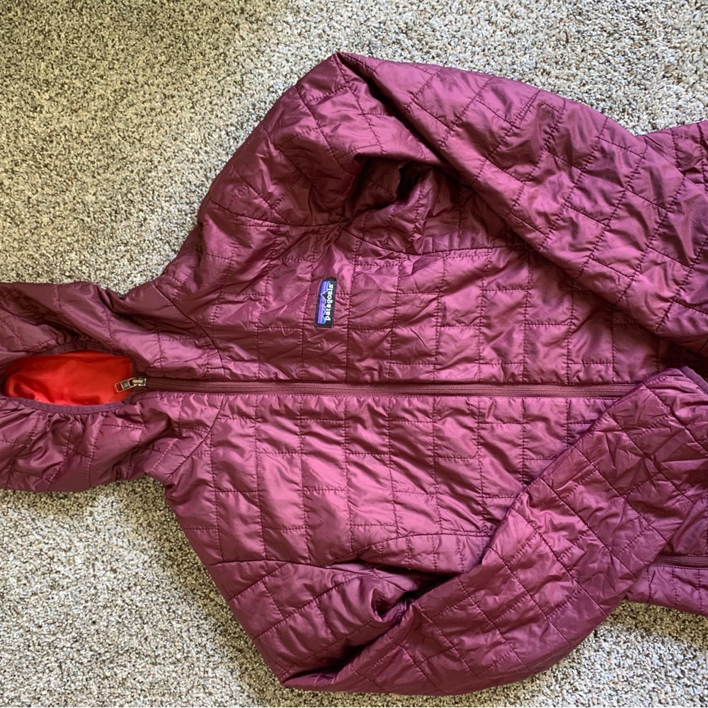 Patagonia nano puff hoody.